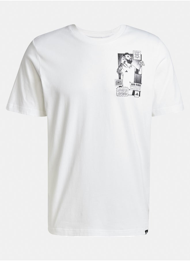 Adidas messi icon men's graphic t-shirt  - Image 2