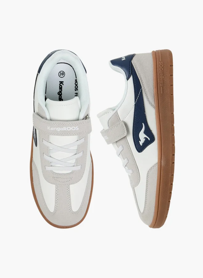 كانغاروس Women's Panelled Sneakers with Hook and Loop Closure