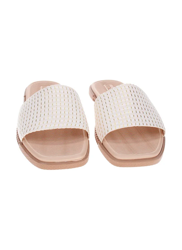 موليكا Moleca Ladies Flat Sandals White | Made In Brazil