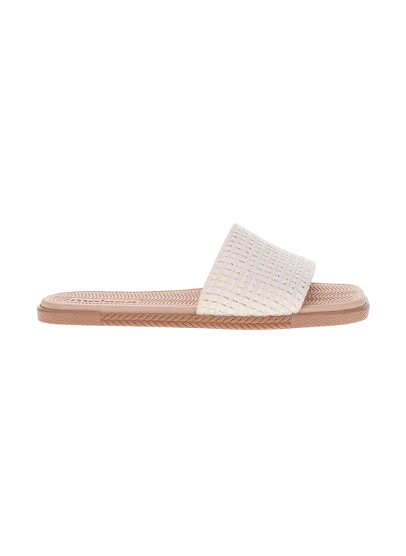 MOLECA Moleca Ladies Flat Sandals White | Made In Brazil