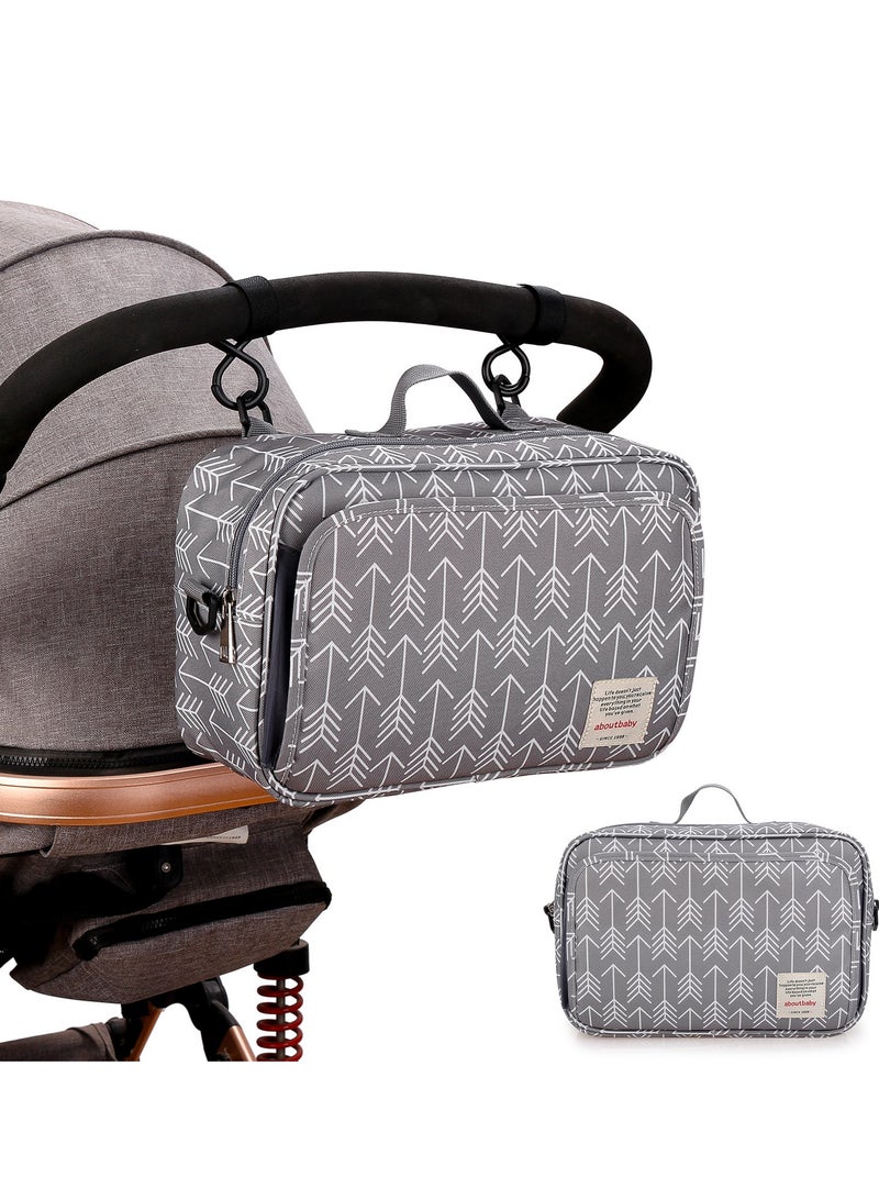 Gerenic Waterproof Stroller Hanging Bag Diaper Bag Baby Out Mommy Bag - Image 1