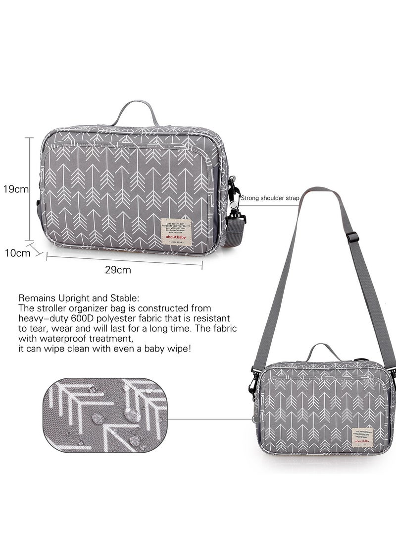 Gerenic Waterproof Stroller Hanging Bag Diaper Bag Baby Out Mommy Bag - Image 3