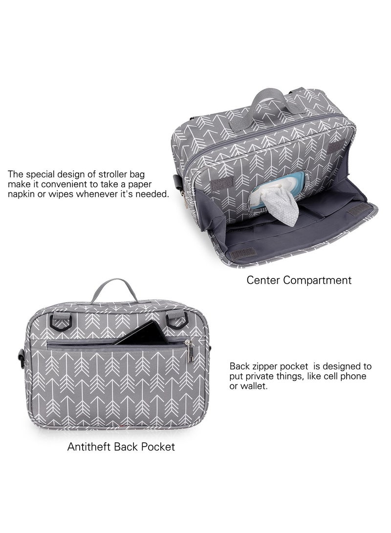 Gerenic Waterproof Stroller Hanging Bag Diaper Bag Baby Out Mommy Bag - Image 4