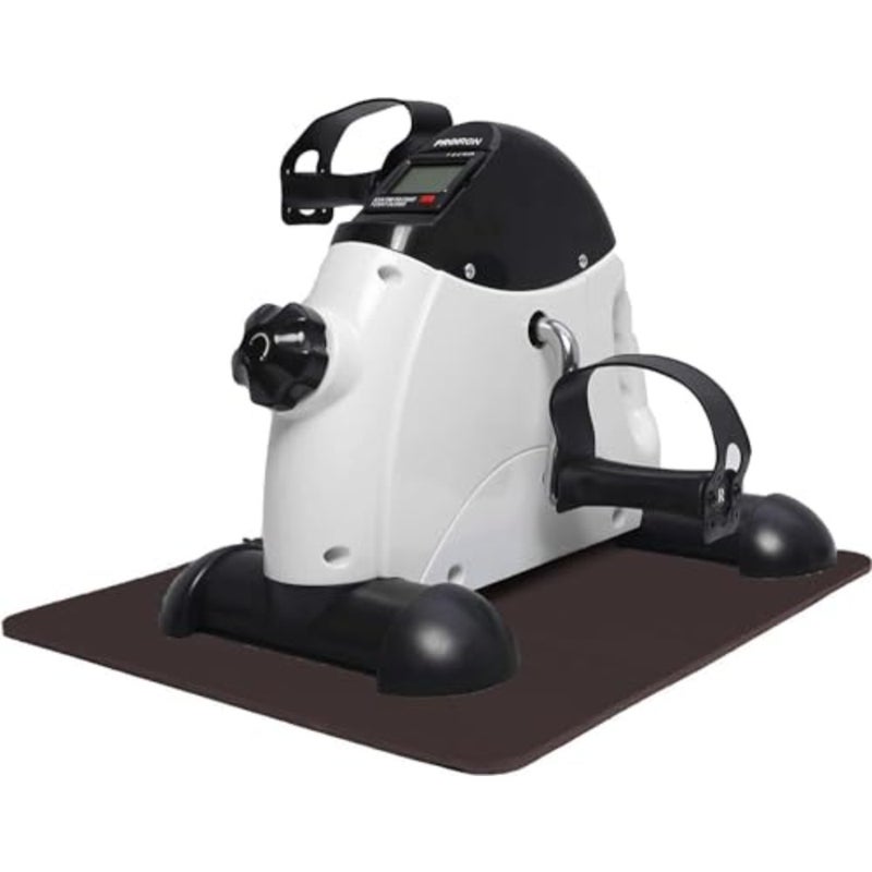 Pedal Exerciser with Digital Display, Mini Exercise Bike Pedal Sit Down, Desk Cycle Leg Arm Foot, Small Equipment for Home, Office, Elderly, Rehabilitation - Image 1