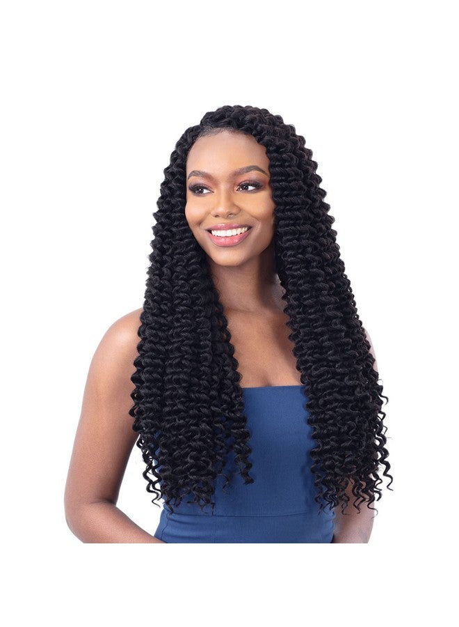 FreeTress Braids Freetress Crochet Braid - 3X JOYFULL CURL 20" (1B Off Black) - Image 1