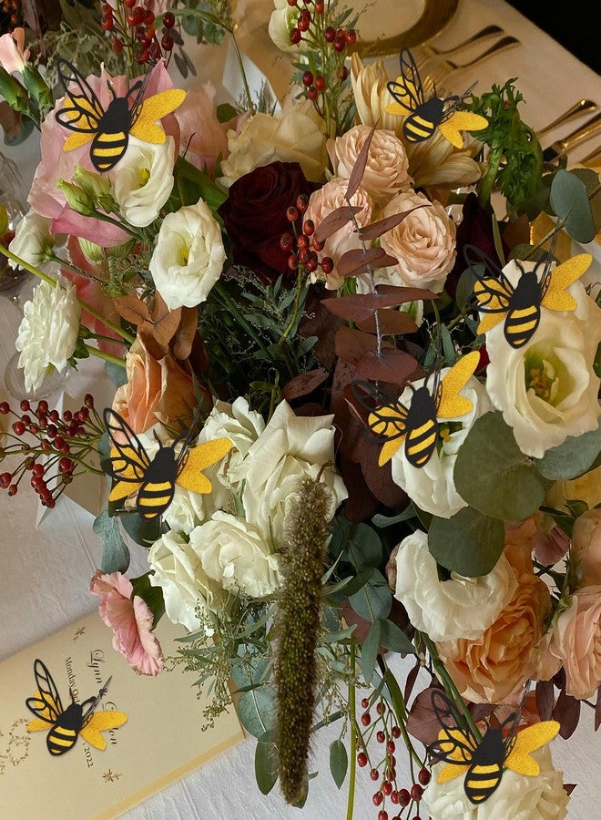 NICECRAFT 36 Pcs 3D Bee Stickers for DIY Carfts 2 Sizes Tiny Bee Wall Decor for Party Home Office Fridge Windows Decorations Charms Pendants - Image 5