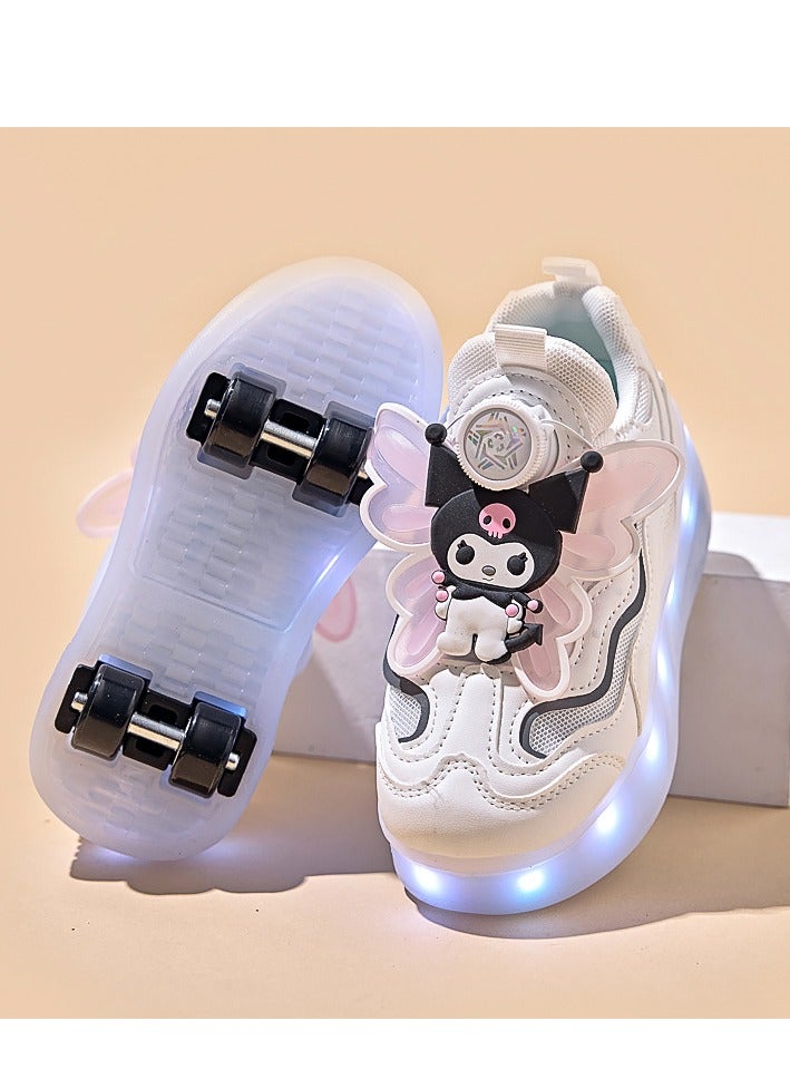 إسكدنيا Glowing Shoes-Children's Cute Double Wheel Flash Skating Shoes - Image 1