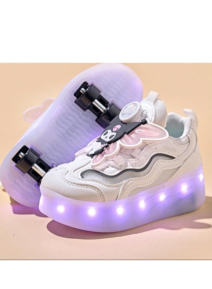إسكدنيا Glowing Shoes-Children's Cute Double Wheel Flash Skating Shoes - Image 4