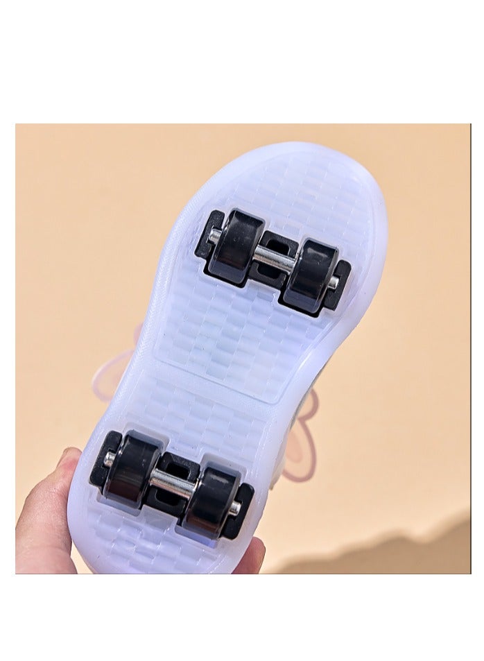 إسكدنيا Glowing Shoes-Children's Cute Double Wheel Flash Skating Shoes - Image 5