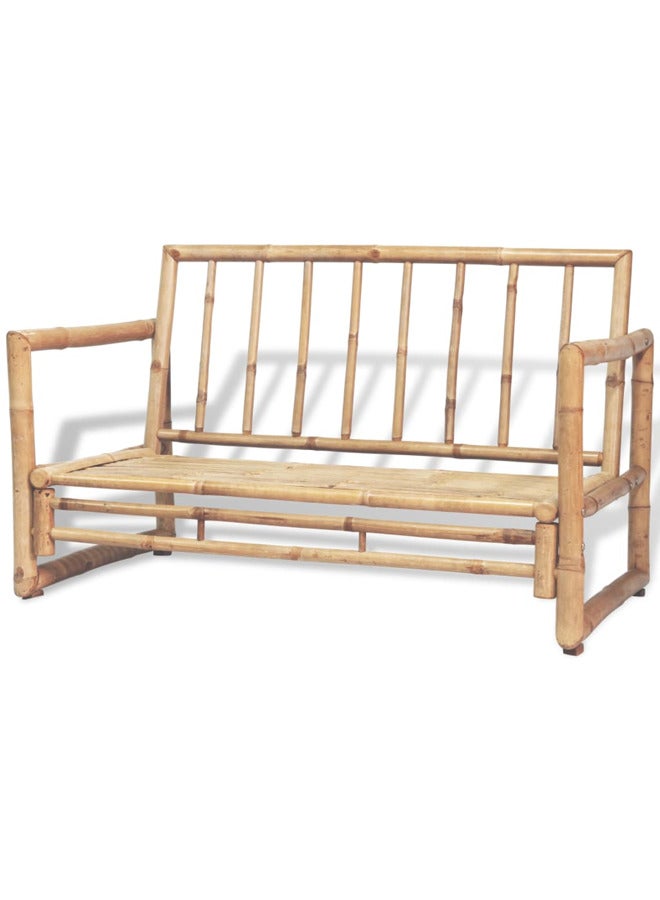 vidaxl 4 Piece Garden Lounge Set with Cushions Bamboo 43159 - Image 2