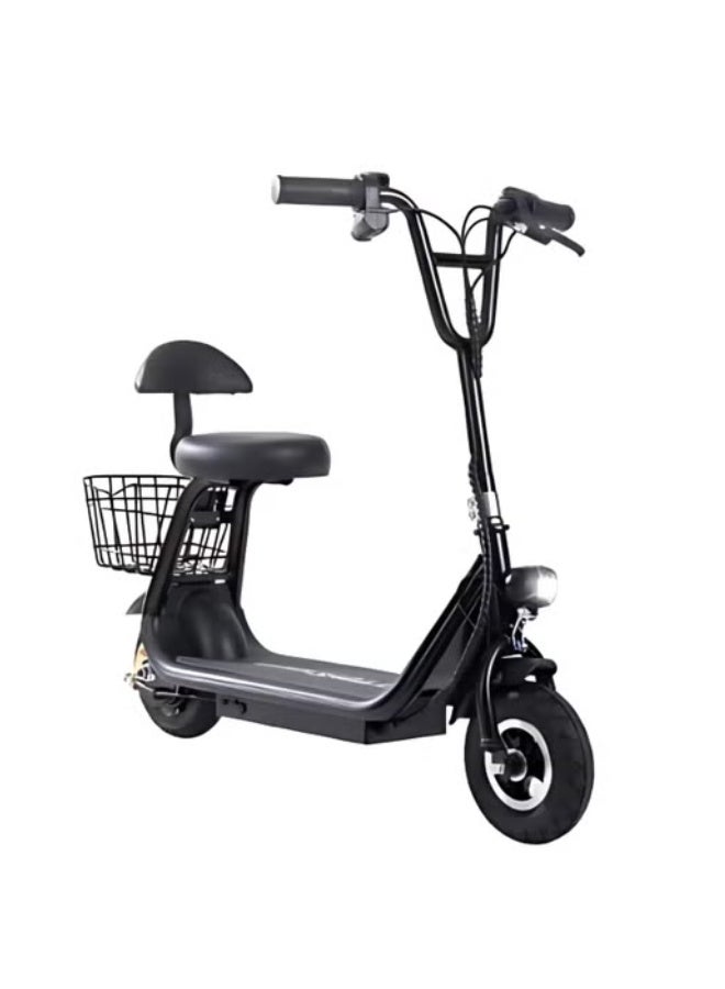 آيباما سكوتر كهربائي صغير للأطفال هارلي مع مقعد بإضاءة LED | محرك 36 فولت/250 واط | بطارية 13 أمبير/ساعة | ثلاثة أوضاع سرعة 25 كم/ساعة (أسود) - Image 4