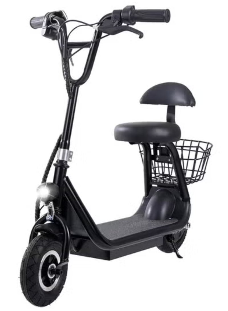 آيباما سكوتر كهربائي صغير للأطفال هارلي مع مقعد بإضاءة LED | محرك 36 فولت/250 واط | بطارية 13 أمبير/ساعة | ثلاثة أوضاع سرعة 25 كم/ساعة (أسود) - Image 1