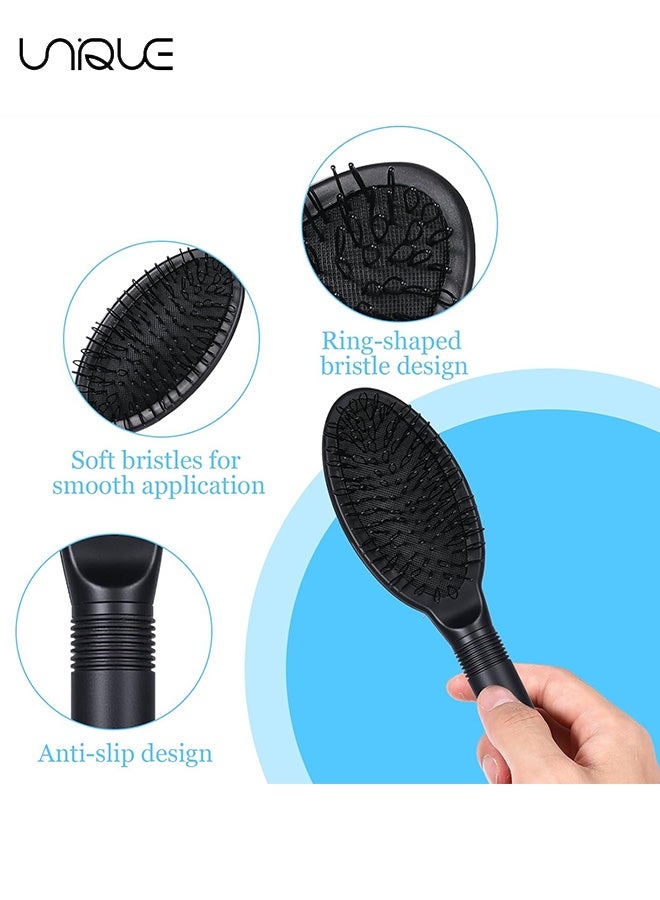 Unique 2 Pcs Wig Brush Comb Set, Loop Wig Brush and Edge Combs, Airbag Massage Comb, Wig Clips for Curly Straight Thick Synthetic and Human - Image 3
