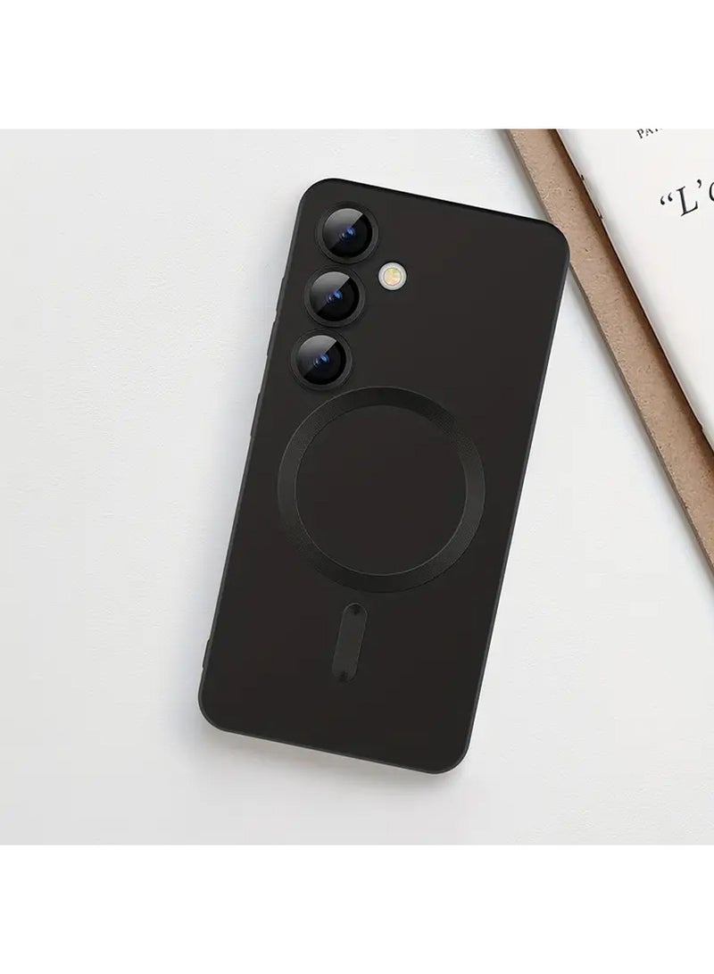 X-level Samsung Galaxy A16 Case with Full Camera Lens Protection,Soft TPU Anti-Scratch Shockproof Phone Case with Wireless Charging for Samsung Galaxy A16,Black - Image 4