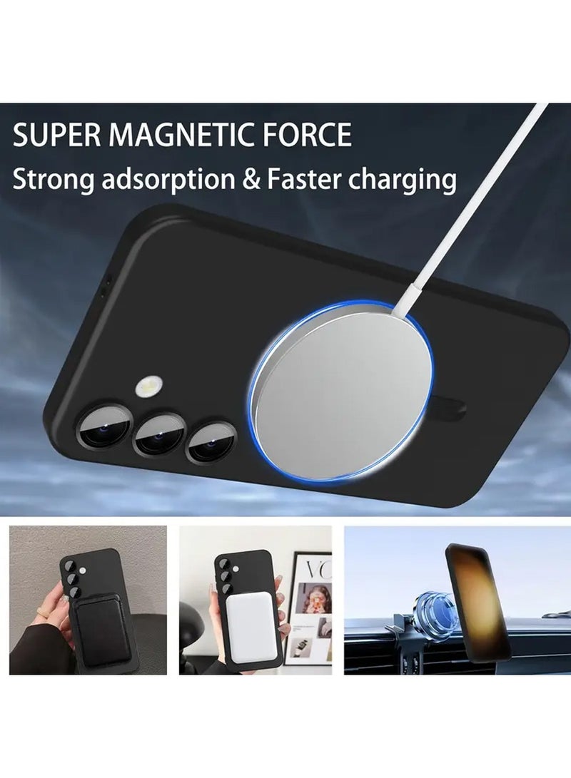 X-level Samsung Galaxy A16 Case with Full Camera Lens Protection,Soft TPU Anti-Scratch Shockproof Phone Case with Wireless Charging for Samsung Galaxy A16,Black - Image 5