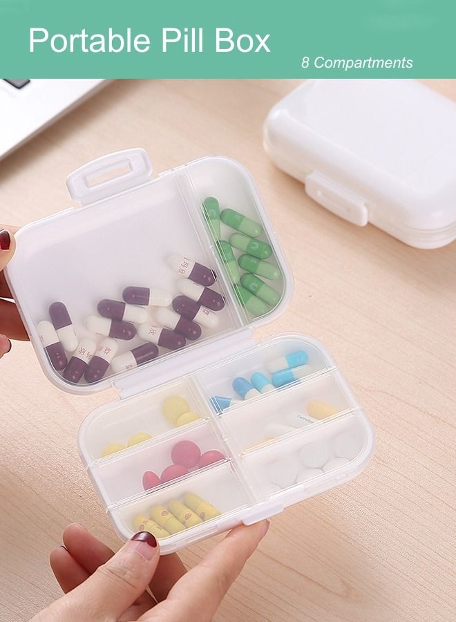 WooFree Portable Pill Box with 8 Compartments - Image 1