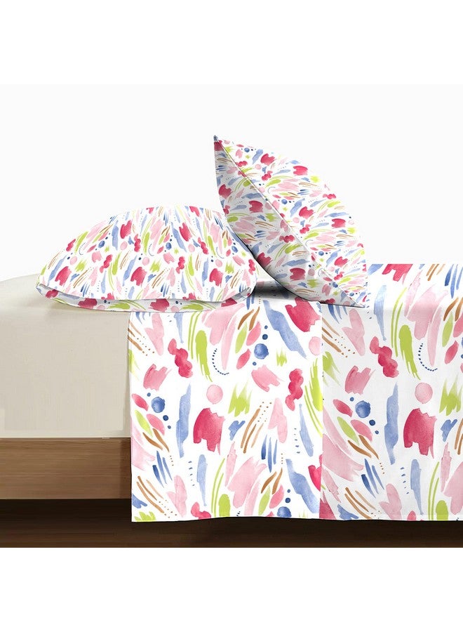 Trident Soft Comfort Bedsheet for Double Bed, 210 TC 100% Cotton Bedsheet, Soft and Breathable, King Size Bedsheet with 2 Pillow Covers - Sweet Temptation - Image 4