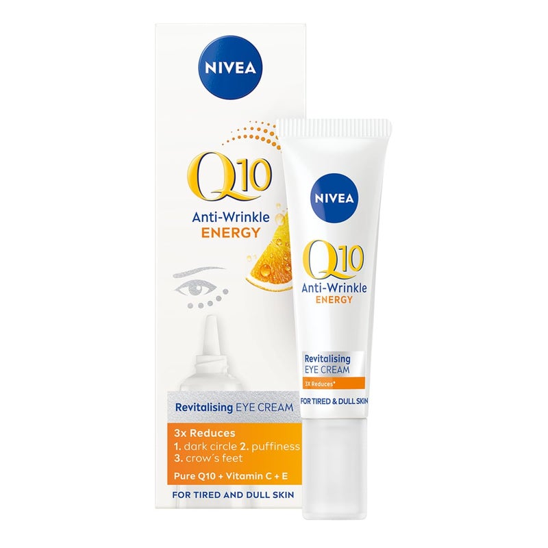 NIVEA Q10 plusC Anti-Wrinkle + Energy Eye Cream 1er Pack (1 x 15 ml) - Image 1