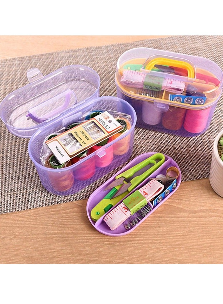 Sewing Set 10 Pieces Sew Kit Needle Multicolor with Box - Image 2