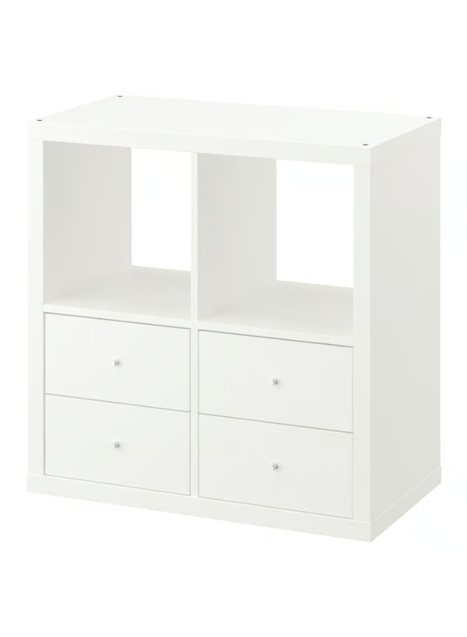 IKEA (IKEA) وحدة رفوف بأربعة أدراج / أبيض 77 × 77 سم - Image 1