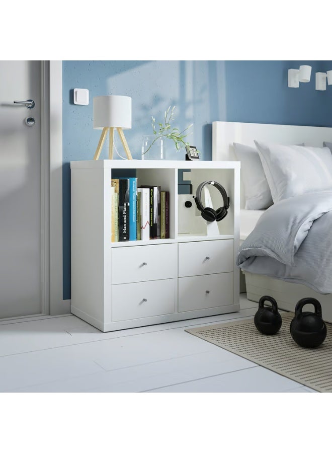 IKEA (IKEA) وحدة رفوف بأربعة أدراج / أبيض 77 × 77 سم - Image 2