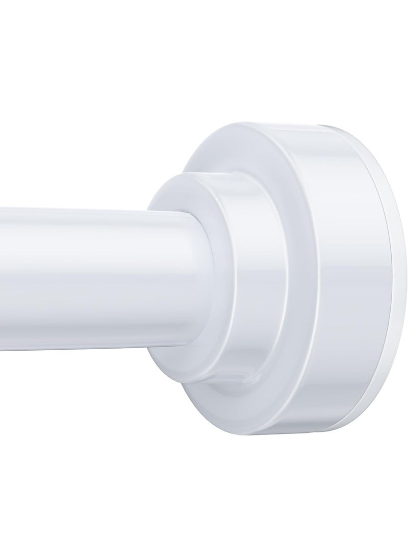 JOGAMS Shower Curtain Rod Adjustable Spring Tension Curtain Rod Never Rust Anti Slip Shower Curtain Rod for Bathroom No Drilling Never Collapse Easy to Use - Image 1