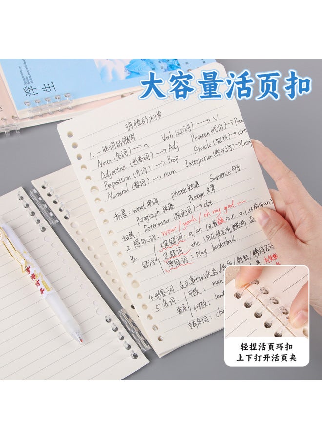 HELPS Creative Guofeng A5 Coil Book Students Use Thickened Horizontal Line Book Loose-leaf Notepad High Color Value Hand Book - Image 2