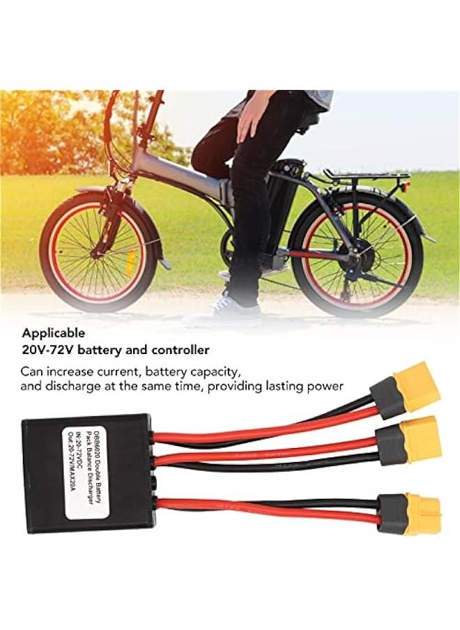 Generic - Double Battery Discharge Converter for E Bike, 20V-72V DC Dual Battery Pack Switch Balancer for Increase The Capacity by Connecting Two Batteries in Parallel Equalization Module (20A) - Image 1