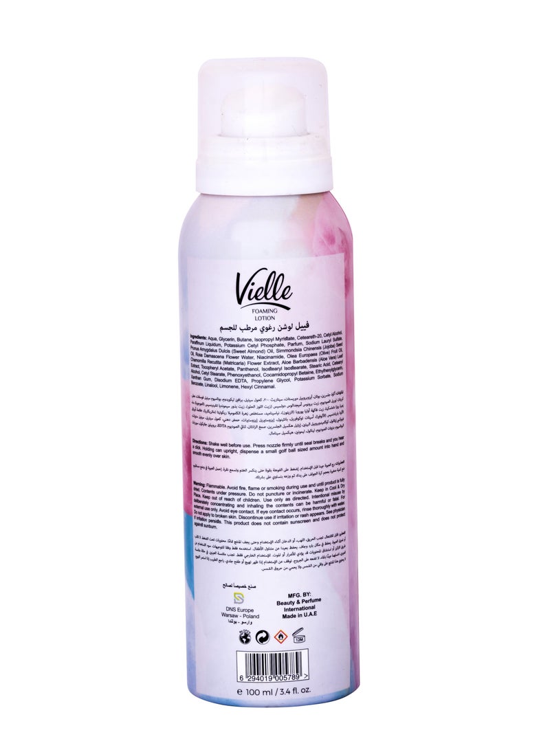 Vielle Body Foaming Lotion Cotton Candy 100ml - Image 2