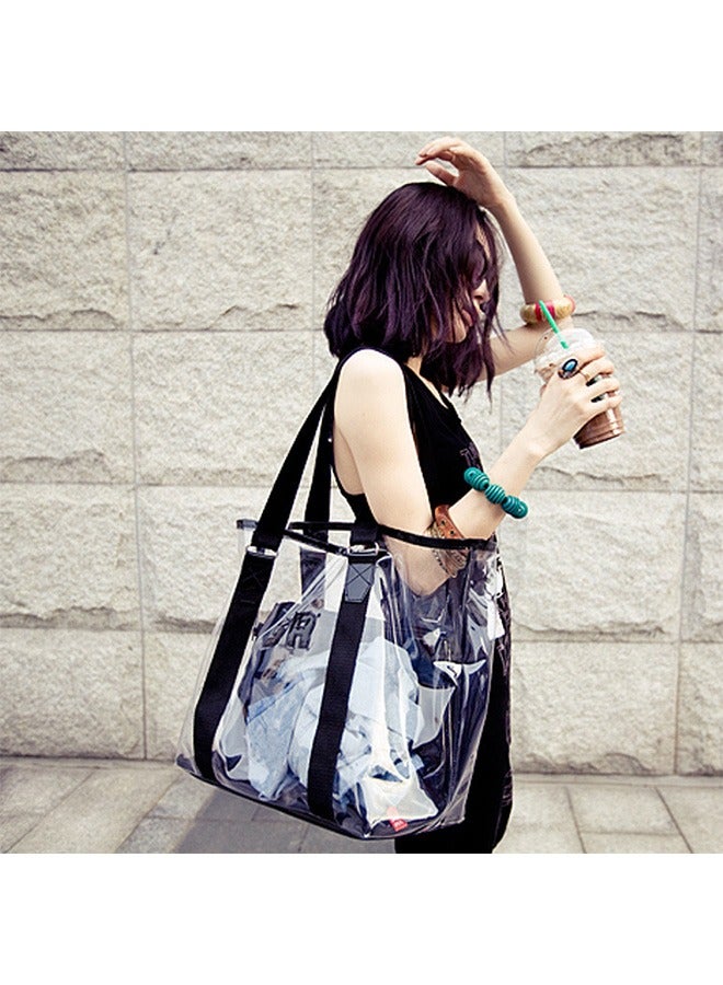 Transparent Shoulder Bag Black  - Image 2