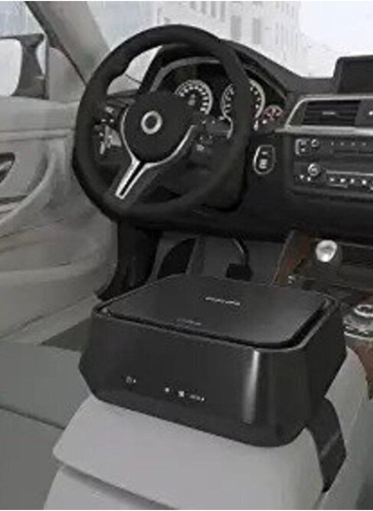 Philips - GoPure gp5212 car air purifier with HESA and HEPA filters to remove allergens, bacteria, viruses, and toxic gases - Image 1