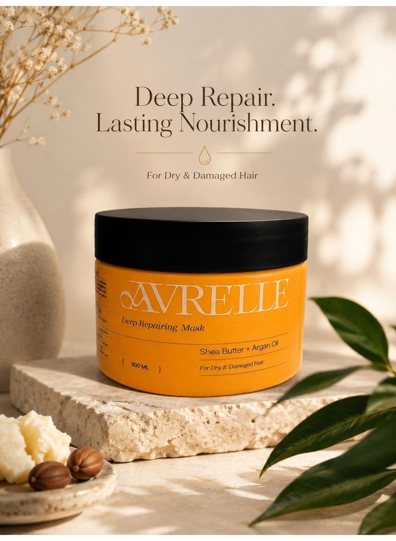 Avrelle Deep Repairing Hair Mask with Shea Butter & Argan Oil, 300ml - Image 2