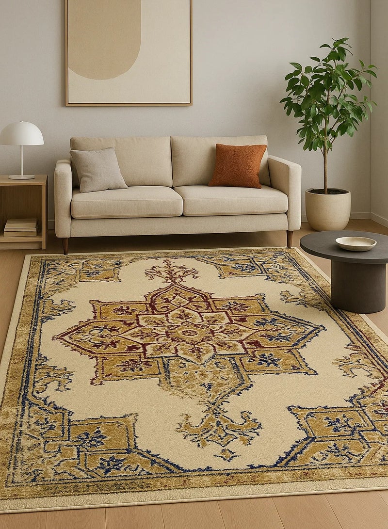 لوفت بريستول، سجادة أريكة، سجادة غرفة معيشة حديثة، سجادات أرضية ناعمة، وسائد سجادة، سجادة أريكة غير قابلة للانزلاق، سجادة غرفة معيشة قابلة للغسل، مقاس 160*235 سم، متعدد الألوان-2163-CG1-Y - Image 1