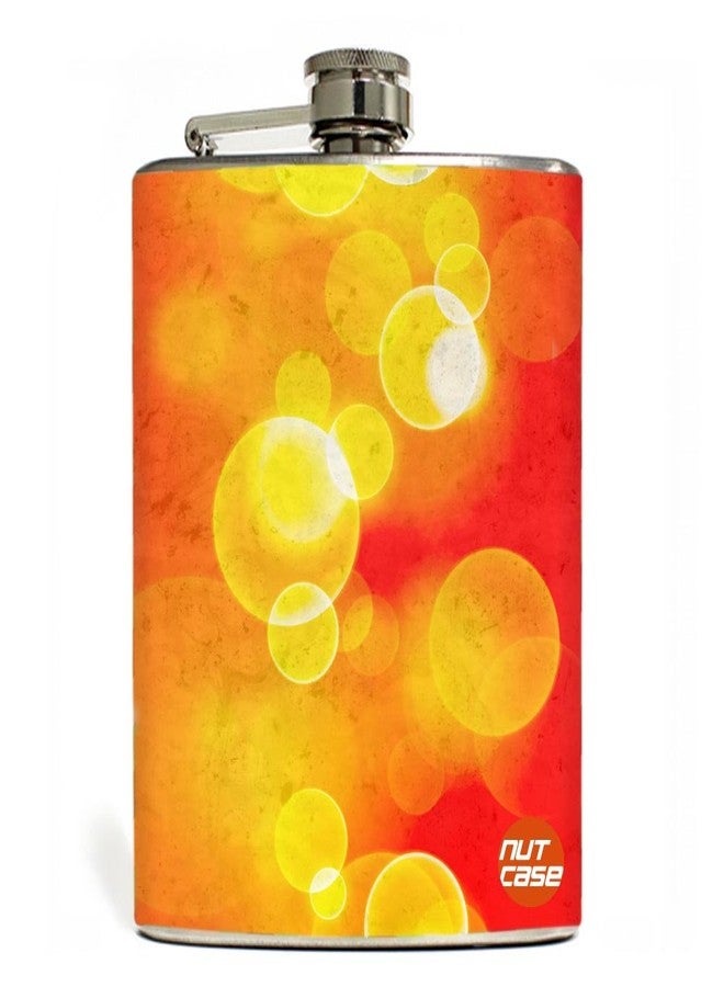 Designer Hip Flask 7 Oz Nutcase - Shimmer