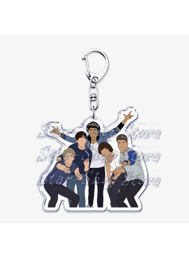 Generic Popular Young Boys Band Key Chains Keychains Rings for Accessories Bag English-Irish Pop Keyrings Jewelry Fans Friends Gifts-Color:2-Ships From:CHINA  - Image 4
