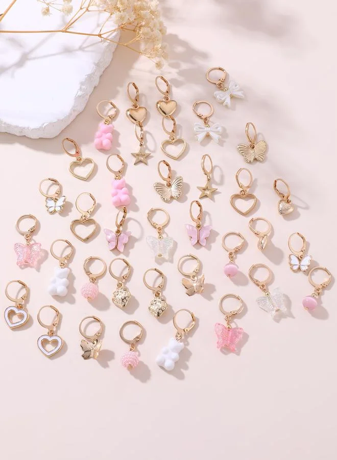 Take Two Pack of 18 - Hearts and Butterflies Assorted Earrings