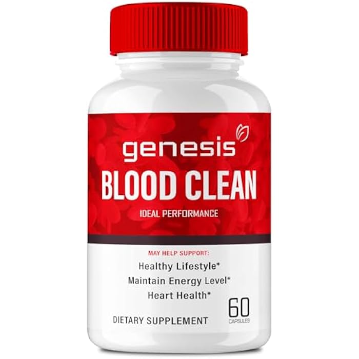 IDEAL PERFORMANCE Genesis Blood Clean Capsules - Advanced Formula Supplement for Maximum Strength - Natural Blood Vessel Cleaner, GenesisBlood Clean Pills, GenesisBloodClean Pastillas Reviews (60 Capsules) - Image 1
