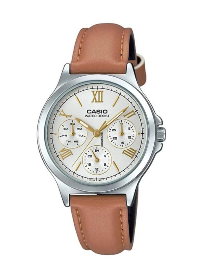 Casio Analog Silver Dial Women's Watch LTP-V300L-7A2UDF - Image 1