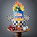 DRWATE Truck Cake Toppers Truck Cake Decorations Flame Blaze Wheel Race Car Cake Toppers for Truck Themed Racing Car Decorations Supplies Truck - Image 3