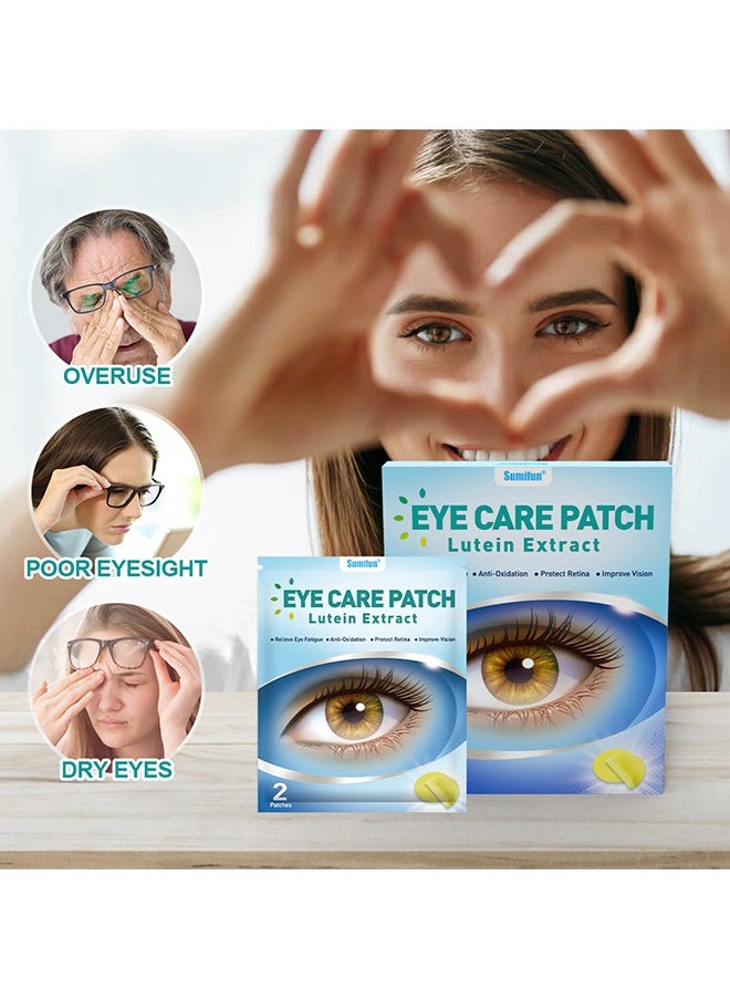 Sumifun 20Pcs Blueberry Lutein Eye Mask - Eye Care Patch - Excessive Eye Stay-up Night Eye Dry Cold Compress - Eye Patch  - Image 5