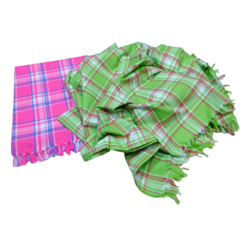 TRUEVELLI 100% Cotton Bath Towel 400 GSM Size: 36x 72 Inch Pack of 2 Piece Multi-Colour - Image 3
