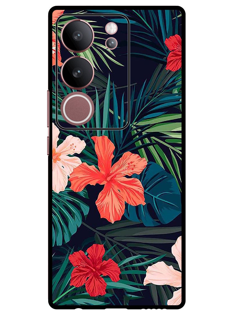 Theodor Protective Case Anti Scratch Shock Proof Bumper Cover For Vivo S17 - S17 Pro Flowers (2) - Image 1