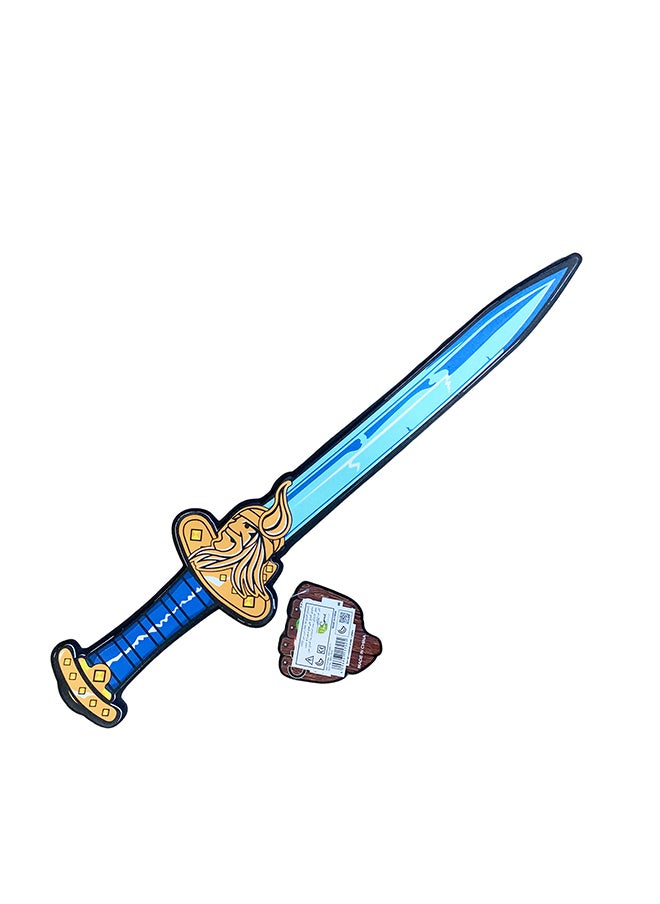 Galaxy Warrior Foam Sword – Soft and Safe Toy Weapon for Kids 3+ – Imaginative Play Toy with Warrior Helmet Design, Durable Foam Sword for Children