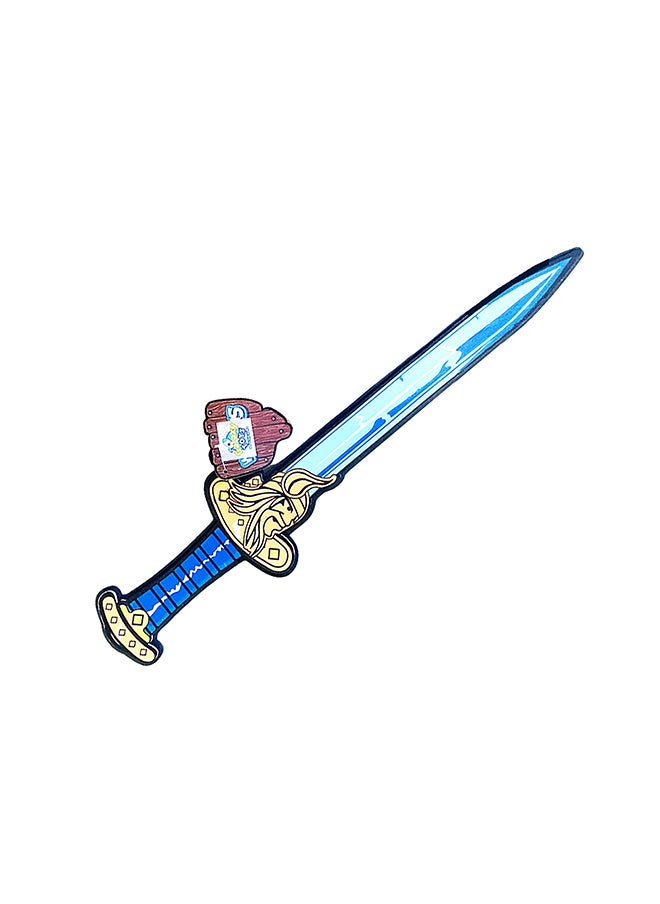 Galaxy Warrior Foam Sword – Soft and Safe Toy Weapon for Kids 3+ – Imaginative Play Toy with Warrior Helmet Design, Durable Foam Sword for Children