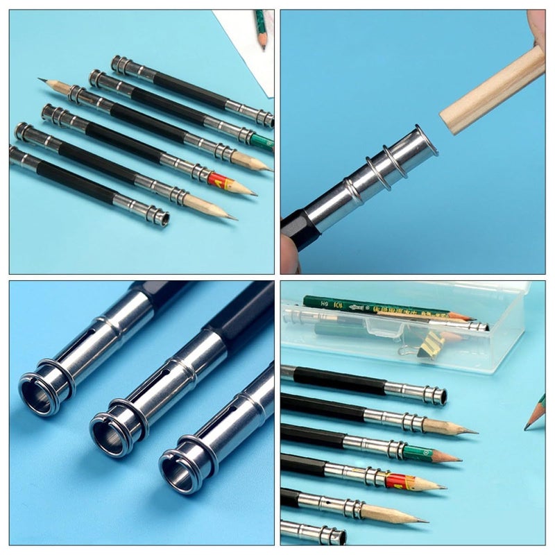 Luxshiny 6 Pack Double Head Pencil Lengtheners Drawing Holders - Image 4