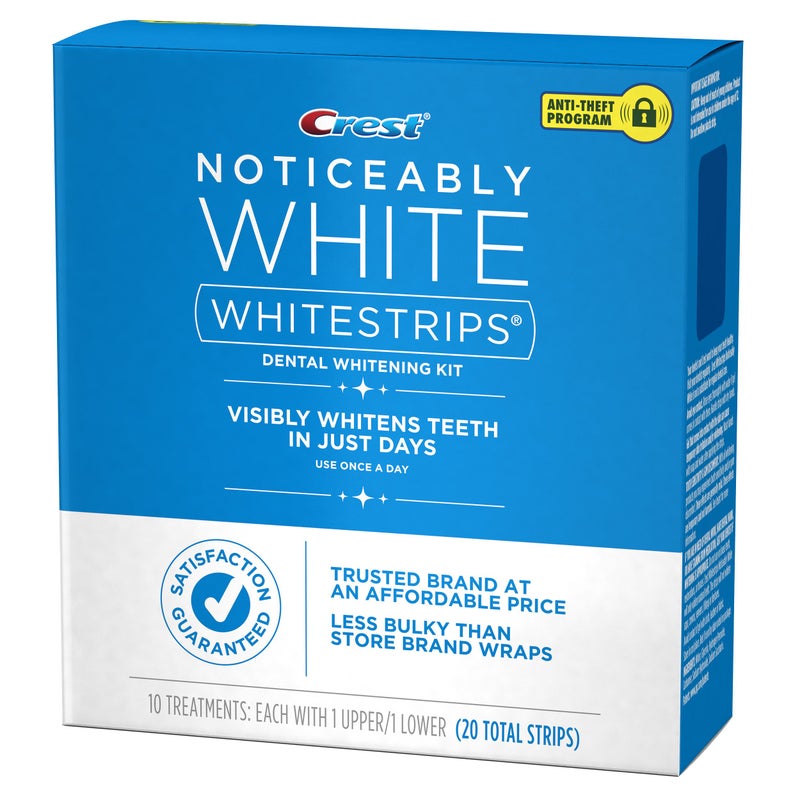 Crest 3D Whitestrips, Noticeably White, Teeth Whitening Strip Kit, 20 Strips (10 Count Pack) - Image 4