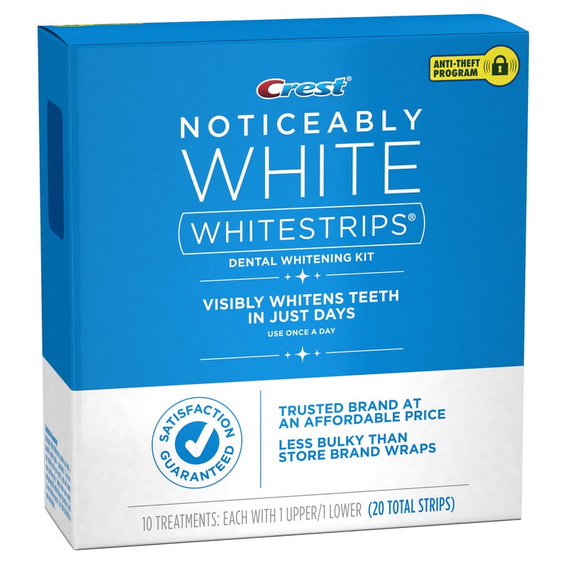 Crest 3D Whitestrips, Noticeably White, Teeth Whitening Strip Kit, 20 Strips (10 Count Pack) - Image 5