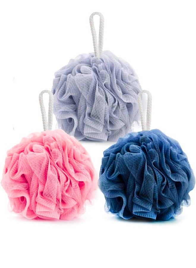 Bath Sponge Shower Loofahs 60g Mesh Pouf Bath Scrunchies Body Wash Puff Shower Puff 3 pcs - Image 1