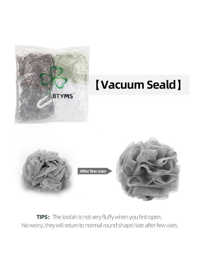 Bath Sponge Shower Loofahs 60g Mesh Pouf Bath Scrunchies Body Wash Puff Shower Puff 3 pcs - Image 3