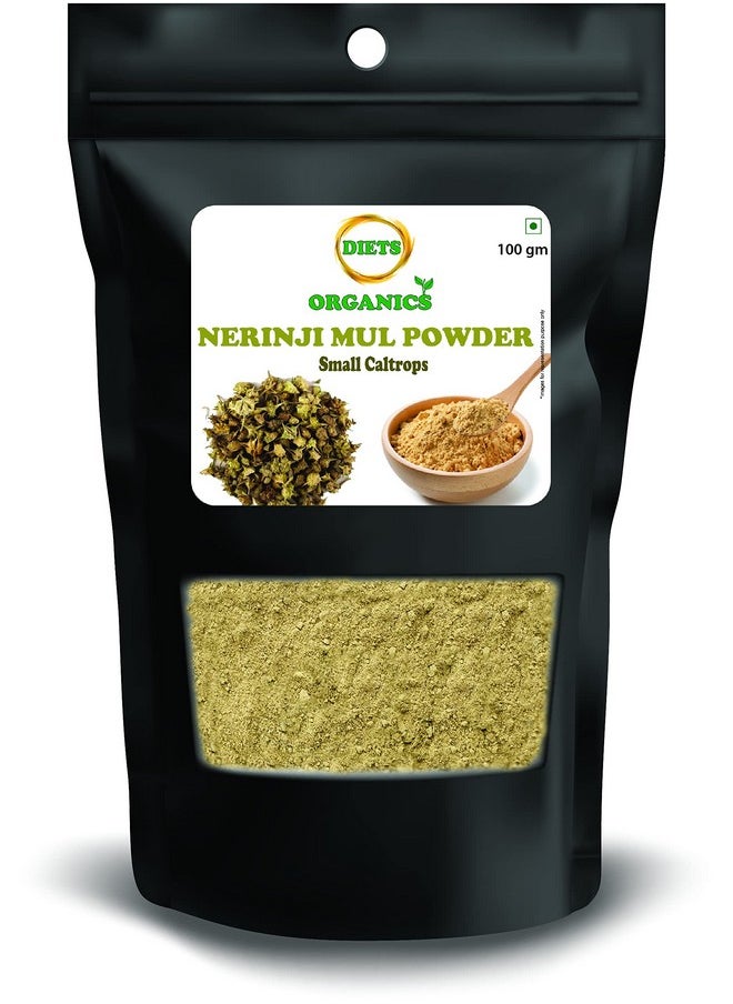 DIETS ORGANICS Nerunji Mull Powder 100 Gms (2) / Gokhru/Nerinjil/Cinnapalleru Powder -100 Gms Pack Of 2  - Image 1
